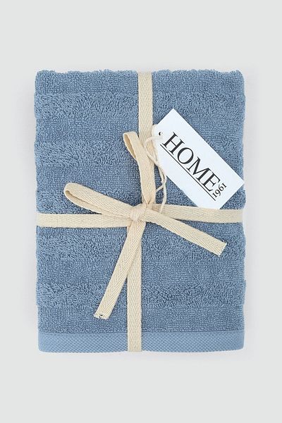 HOME 1961 Σετ μαλακών πετσετών 50x90 ριγέ ζακάρ 2 - Υψηλής απορρόφησης νερού (Rauna)