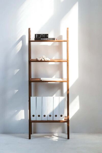 Woodesk Librero, Ahşap Kitaplık Ve Raf Ünitesi, 140x50