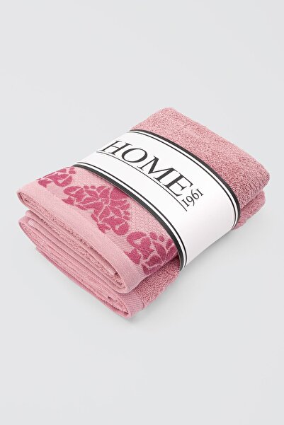HOME 1961 50x90 М'який жакардовий рушник з візерунком, набір з 2 штук - висока водопоглинання (клапан)