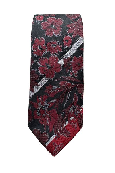 CROATE 100% Microfiber Floral Patterned Tie