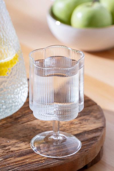 ACAR Daisy Glass Cup with Foot - 12 cm