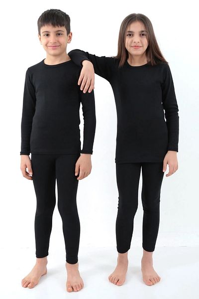 Anıt Unisex Children's Underwear 3 Pieces - Thermal, Single Top, Long Sleeve, 92% Viscose, 8% Polyester, 2% Elastane