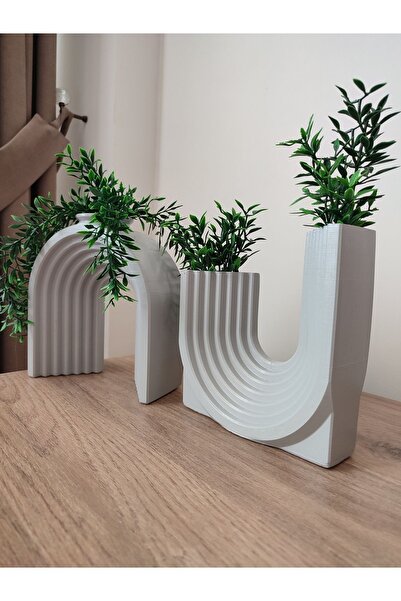 Online 2 مزهرية زخرفية كبيرة الحجم (20 سم) - حلية