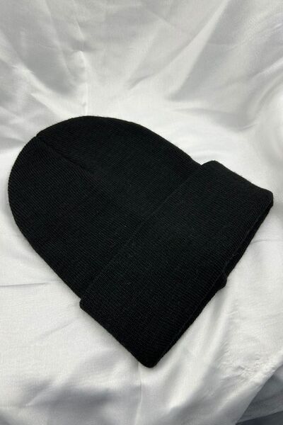 KISCHE Unisex Men's Women's Flexible Comfortable Winter Windproof Black Beanie