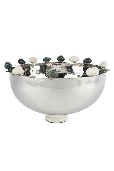 Mikasa Moor Silver Decor Bowl 33X20Cm