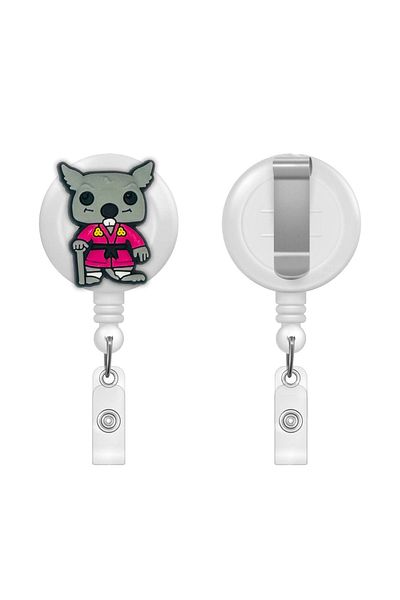 PABALAS Yoyo Collar Card Holder with Ninja Turtle Splinter Figure