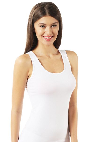 ÖZKAN underwear Özkan 23320 6 Pack Women's Cotton Lycra Single Jersey Flexible Comfortable Thick Strap Athlete