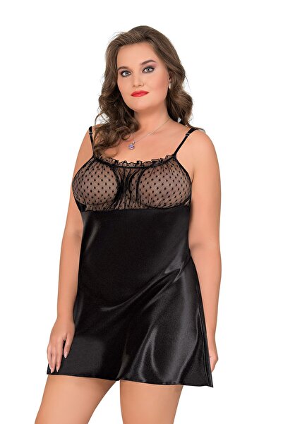 MOONGIRL KADIN BATTAL SATEN GECELİK