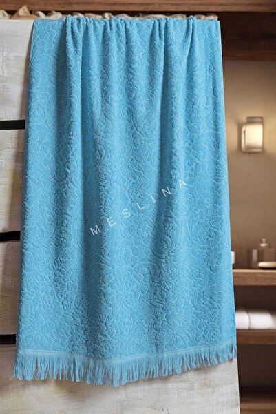 Meslina 80x160 Баня з бахромою Великий рушник | Рушник для витирання | Рушник для рук