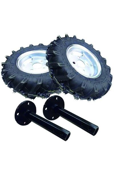 bluebee 5.00x12 Lastik + 27x250mm Mil + 4inç Jant dahil Çapa Makinesi Teker T...