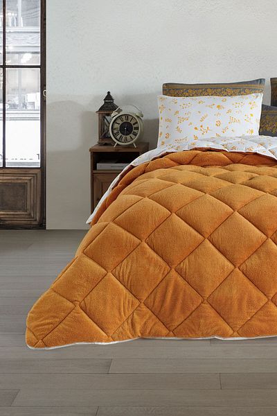Otelonia Single Wellsoft Duvet Sleeping Set with Double Sided Elastic Sheets and 2 Pillowcases 4 Piece Set