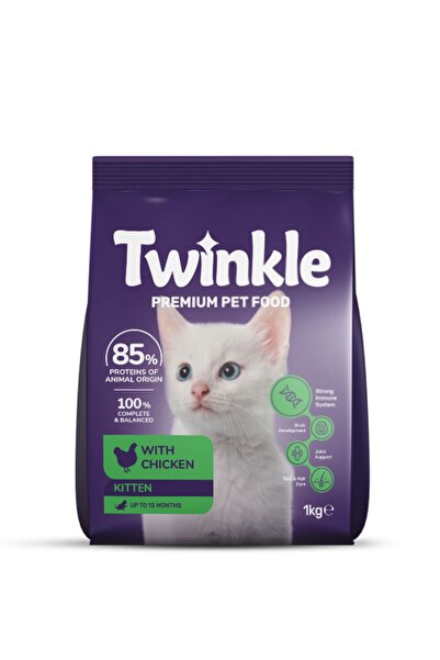 Twinkle Tavuklu Yavru Kedi Maması 1 Kg – Vitaminli ve Dengeli Beslenme Formülü