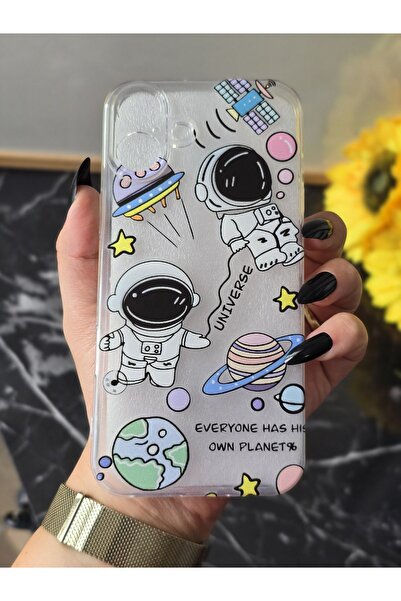 SUPER FRAME Iphone 16 Uyumlu Baskılı Şeffaf Telefon Kılıfı