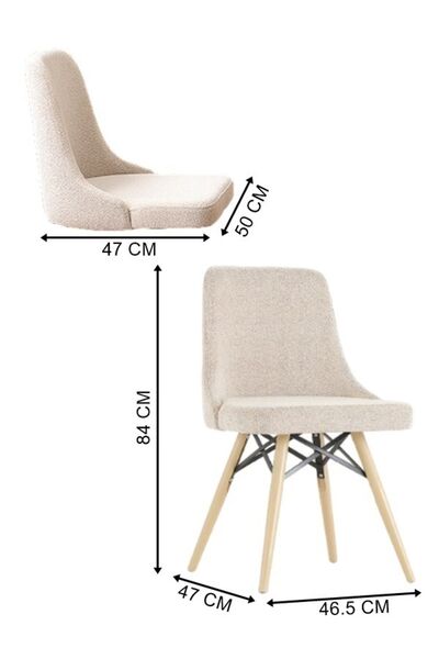 dekorazi Berrak Sandalye 2 Adet