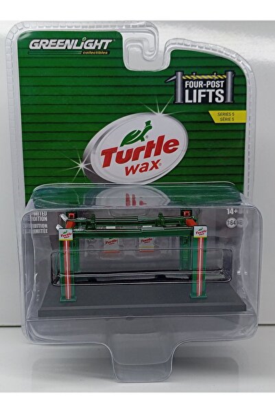 Greenlight 1:64 ölçek  TURTLE WAX FOUR POST LİFTS metal model