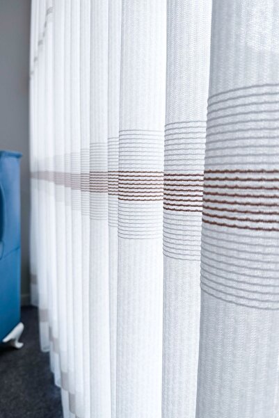 Brillant Tül Perde Keten Sık Pileli