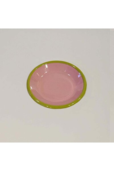 Emayeci Emaye Tabak 12 cm G.Kurusu Kordon F.Yeşil
