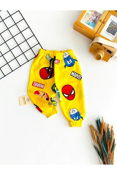 DERİNBEBE قاع واحد أصفر مطبوع عليه Marvel من Cheerful Babies