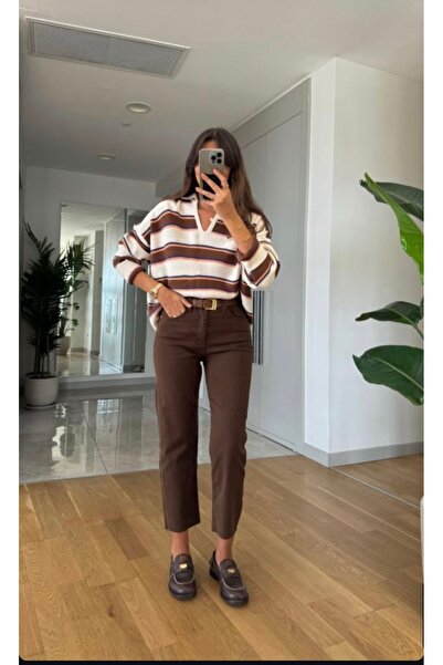 Aida Fashion Kesik paça mom fit