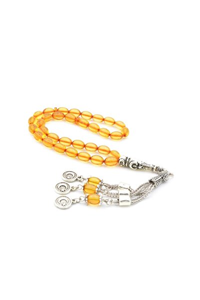 Murty99 Beyzi Cut Ankle Length Beige Squeezed Amber Prayer Beads