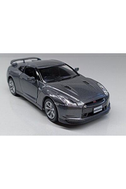 Kinsmart 1:36 füme 2009 NİSSAN GT-R R35 ÇEK/BİRAK METAL ARABA