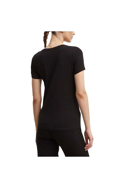 EA7 Tricou de damă din bumbac negru - mânecă scurtă, ocazional, 6DTT14 TJQCZ-1200