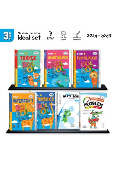 öğretmen evde 3. Sınıf Süper İdeal Set – 7 Parça – Yayınları (2024-2025)