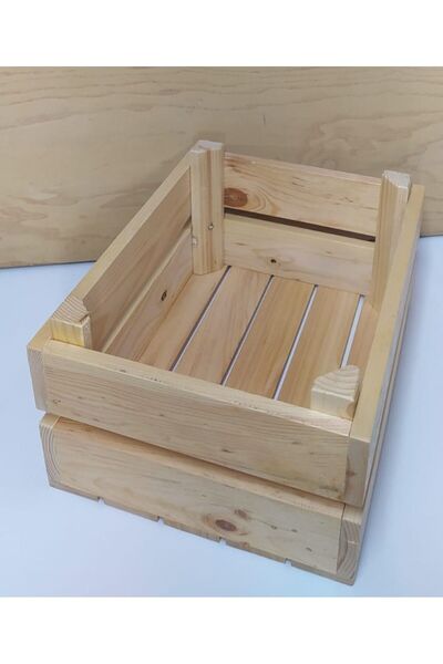 Genel Markalar Ahsap Kasa Büyük Lüx Natural