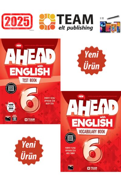 TEAM ELT PUBLISHING 2026 6.Sınıf Ahead with English 6 Vocabulary Book+TestBoo...