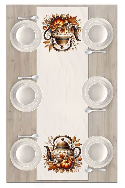 Bertille Home Autumn Series - 140x40 cm Digital Printed Runner (Halloween Autumn)