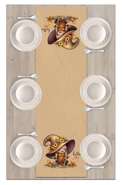 Bertille Home Дигитално принтирана пътека Autumn Series 140x40 см (Хелоуинска есен)