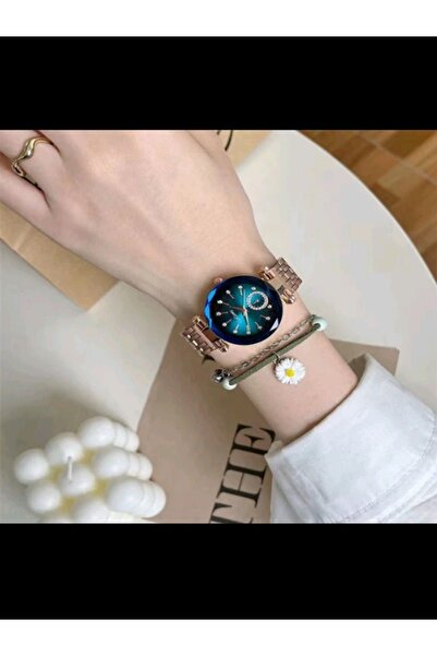 Shisa Jewel Lüks moda kadın Quartz saatler.Su geçirmez. Mavi renk(134)