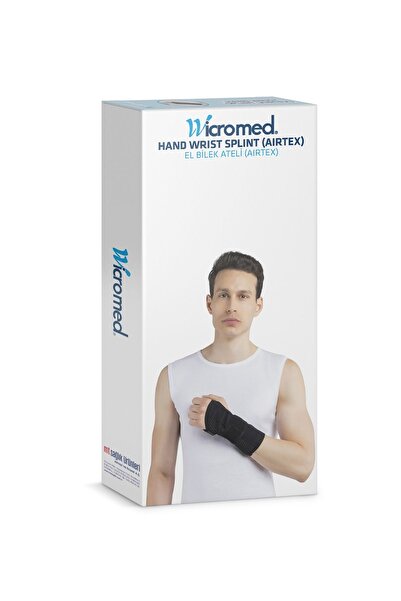 wicromed El Bilek Splinti Airtex Siyah Standart Atel Sağ&sol