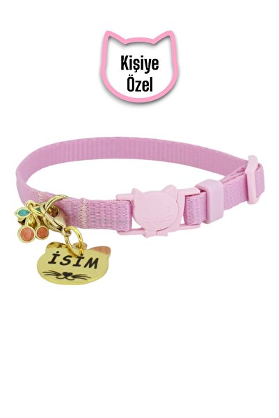 CARAMELOS isimli, Güvenlik Kilitli Kedi Tasması- , isimlikli Kedi Tasması, Ke...