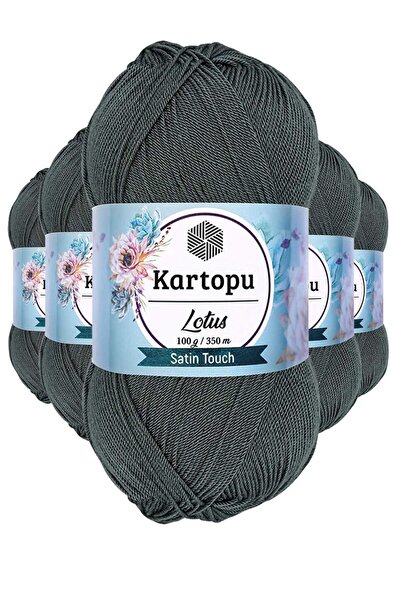 Kartopu 5 Adet Lotus Bikini Büstiyer Bluz Örgü İpi  K944 Füme