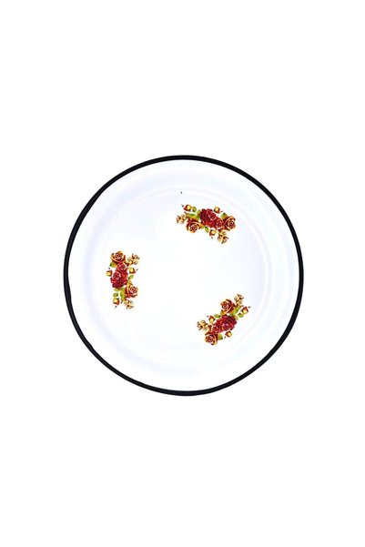 emaye market Enamel Sini Tableware Decorated Nostalgia Breakfast Fruit Bowl 60 cm