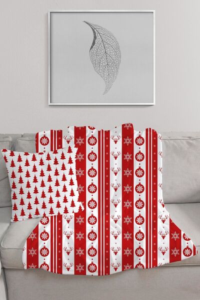 EJOYA Yeni Yıla Özel Battaniye Ve Yastık & Kırlent Seti 106391