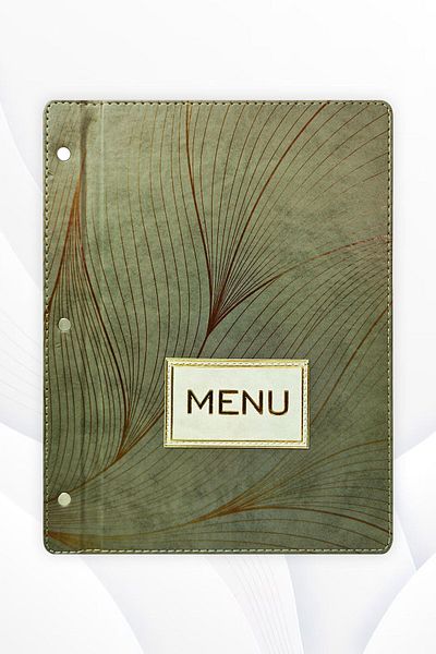 ankara menü Acidatli Printed A4 Menu Container - 5 Sheets
