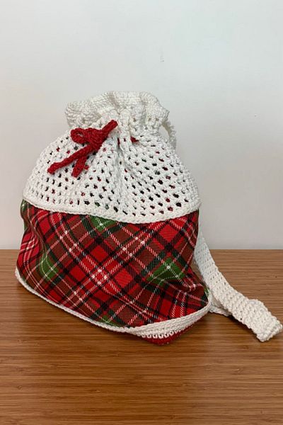Uretti - Banu 4978 Handmade Macrame Rope Red Backpack