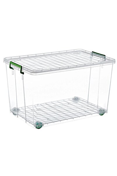 ProCreative 40 Lt. Transparent Storage Container on Wheels, Practical and Stylish Storage Solution