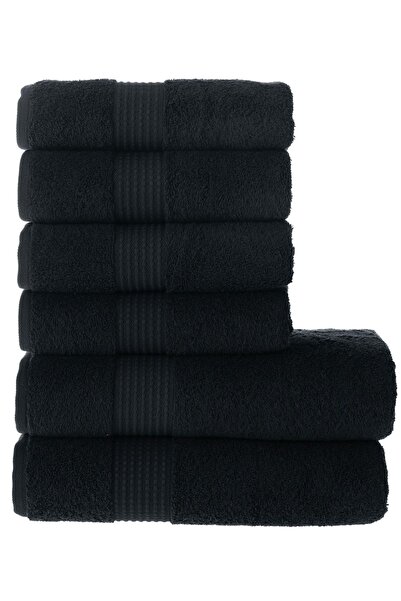 MAURAHOME Tomurcuk %100 Pamuk 6'lı Banyo Havlu Seti (2'li Banyo Havlusu 70x14...
