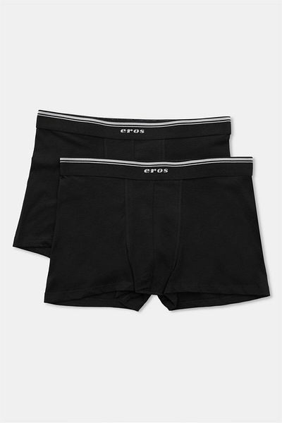Eros Ανδρικό μαύρο ελαστικό σετ μπόξερ 2 τεμαχίων - EQ.RU.SO.0K.KA0.8