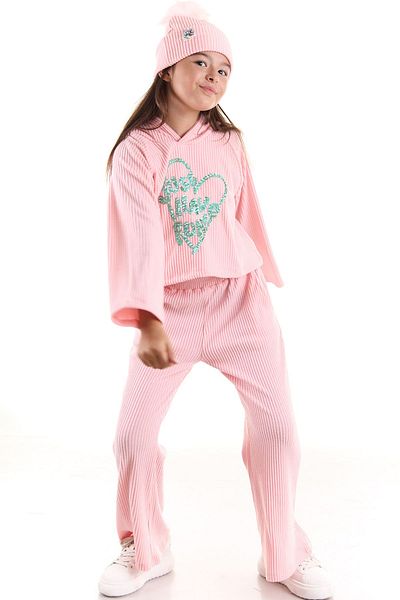 Colorinas Σετ αθλητικές φόρμες Crop Embroidered