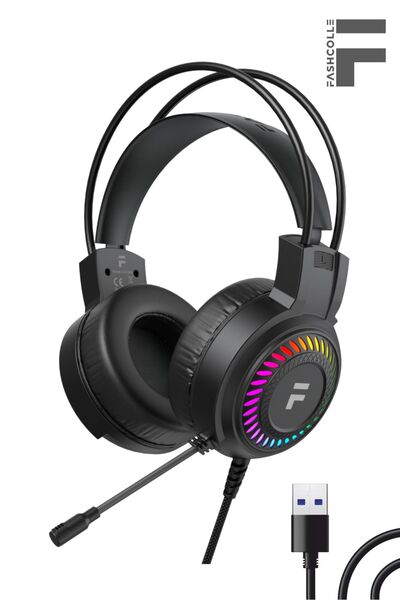 Fashcolle 7.1 Virtual Surround Rgb Profesyonel Oyuncu Kulaklığı (FC8100B)