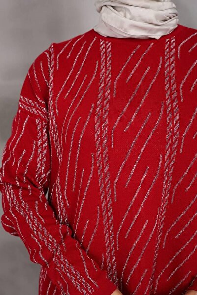 MODA Glittery Knitwear Tunic Trousers Set