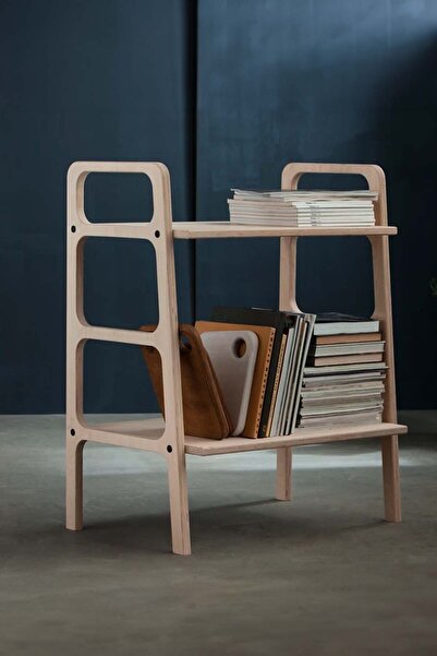 Woodesk Foresta, Ahşap Kitaplık, 75x40, Natural Renk, Cpt4656-75