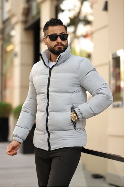 S&M CLOTHİNG Ανδρικό πουπουλένιο παλτό New Season