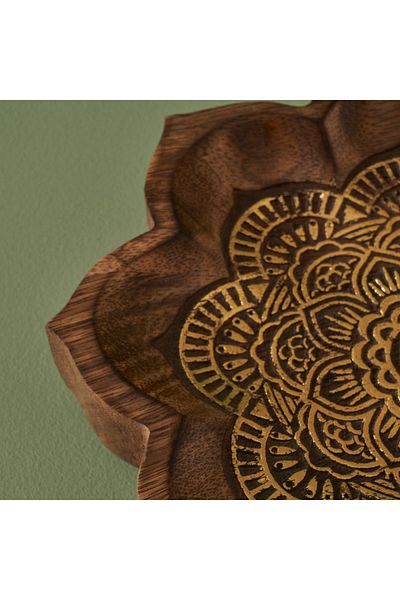 Bella Maison Indian Rico Decorative Plate Natural (22X3,5X22 cm)