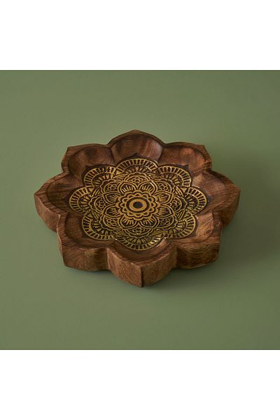 Bella Maison Indian Rico Decorative Plate Natural (22X3,5X22 cm)