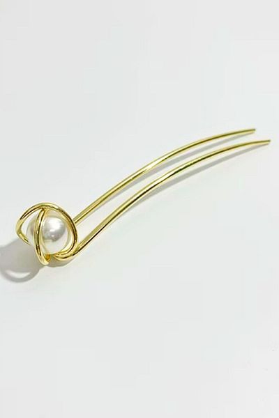 PETEK AKSESUAR Pearl Cage Casting Metal Stick Knob Buckle